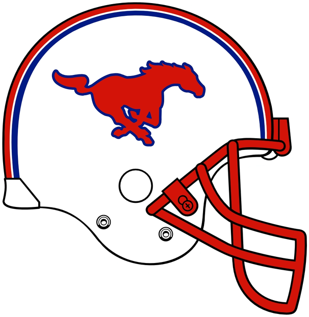 Southern Methodist Mustangs 0-Pres Helmet Logo iron on transfers for clothing